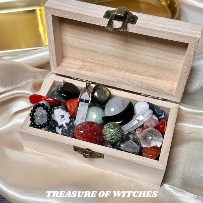 Treasure Überraschungs Mystery Box Konfetti Kristalle Schmuck